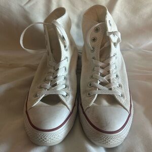 Classic White High-Top Sneakers